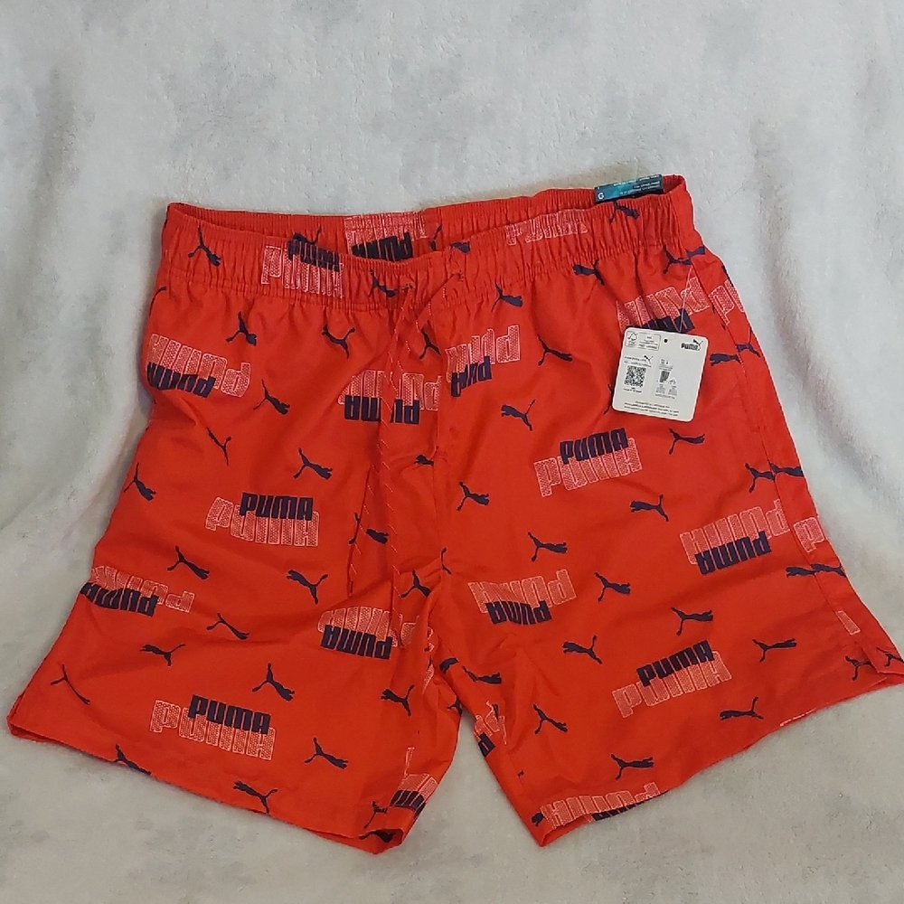 Puma Men's Red Swim Shorts